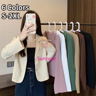 Spring/Summer Leisure Korean Solid Color Blazer for Women