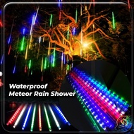 30cm Waterproof Shower Meteor Rain LED Crystal Tube Light lampu kedai makan