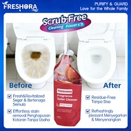 3PCS FRESHORA Peach Toilet Cleaner Wangi Toilet Bowl Tandas 99.9% Anti-Bakteria Bau & Kotoran Wangi 