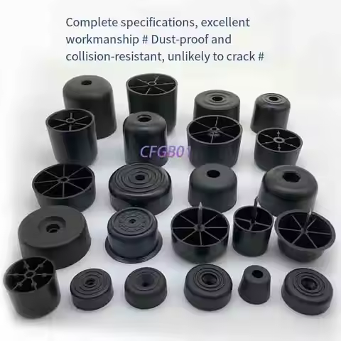 ID24-58mm Height-Adjustable Furniture Leg Risers - Non-Slip Sofa Feet Caps for Chair/Table/Bed, Anti