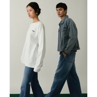 AIMER-Oversized Mini Logo Long Sleeve T-Shirt Shirt]