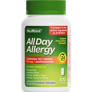 ValuMeds 24-Hour Allergy  Antihistamine for Pollen, Hay Fever, Dry, Itchy Eyes, Allergies | Cetirizi