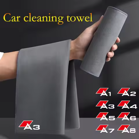 Car cleaning microfiber towel suede coral fleece dry cloth for Audi A1 A2 A3 A4 A5 A6 A7 A8 auto par