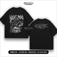 Swallow T-shirt Ireng Heb Uw Plastisol Screen Printing Combed Material