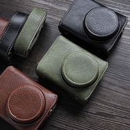 Suitable for Ricoh GR3X Camera Case Lychee Grain Leather Ricoh Protective Leather Case GR2 Shoulder 