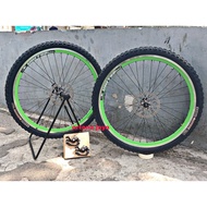 Bicycle Wheel 26x2.10 swallow A Pair Of Bicycle Rims Already Installed 26x2.10 swallow whellset 26 Doulbledrate Tires