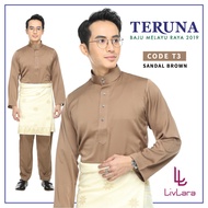 Baju Melayu Cekak Musang Lelaki Brown Raya 2021 HOT Klasik Fit (Ready Stock)