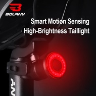 BOLANY Multi-Mode Bicycle Tail Light Bicycle USB Rechargeable LED Safety Light Mountain Road Bike Tail Light