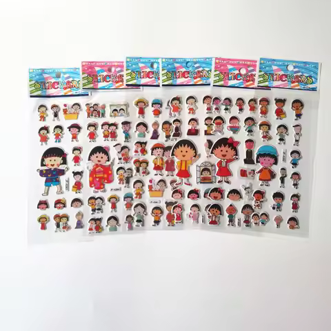 6pcs Japan Anime Chibi Maruko-chan stickers stationery Notebook scrapbook paper Diary kawaii Chi-bi 