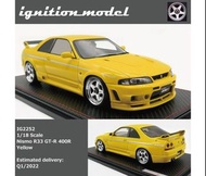 (sold out) Ignition Model 1:18 Resin Model Car IG2252 Nismo R33 GT-R 400R Yellow IG 日產 戰神 Skyline GT
