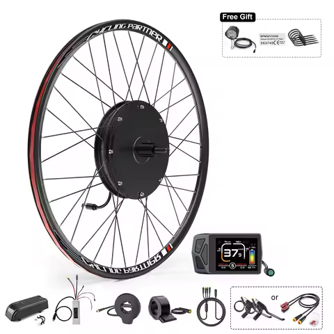 Varstrom 1000W Hub Motor Wheel 48V Electric Bicycle Conversion Kit Gearless Brushelss Motor Rear Dri