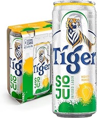 Tiger Soju Mighty Mango Beer Can, 3 x 320ml
