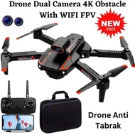 DRONE CAMERA DRONE DUAL CAMERA 4K / DRONE 2 KAMERA / DRONE ANTI TABRAK