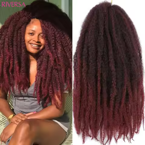1B 4 27 350 30 Purple Marley Hair for Faux Locs Crochet Hair Soft Marley Braiding Hair 1- 6 Packs Af