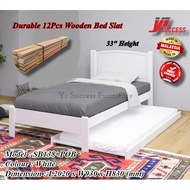 Yi Success Justin Wooden Single Bed Frame / Quality Single Bed / Katil Bujang Kayu / Slat Bedbase / Bedroom Furniture