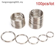 F1MY 100pcs/lot Key Rings DIY Metal Key Holder Split Rings Hoop Metal Loop Keychain  f1my