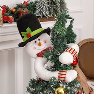 {TYUYIU} Christmas Decorations Tree Topper Top Star Santa Claus Snowman Christmas Tree Hat Home Scen