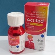 actifed plus cough supressant sirup 60 ml actifed merah Berkualitas