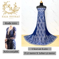 Code 5251 - Metallic Brocade Panel Fabric - Grade B - Length 2.7 m Width 1.5 m - Material for weddin