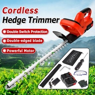 Cordless Hedge Trimmer 998Vf Rechargeable Battery Electric Grass Shrub Trimmer Pruning Saw Garden To