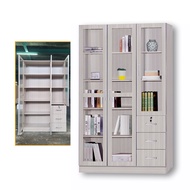 SHYUAN 3 Door Display Cabinet Glass Cabinet Display Rack Book Rack Bookshelf Almari Buku Almari Kaca Rak Kaca Rak Buku