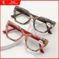 New Cat Eye Reading Glasses European American Fashion Trendy Elderly Reading Glasses Plain Face Ultr