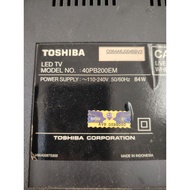 TOSHIBA 40PB200EM ORIGINAL 100% USED POWER BOARD MAINBOARD SPEAKER SENSOR