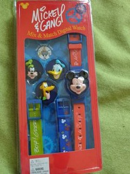 迪士尼米奇老鼠/唐老鴨/pluto/高飛 Mickey Mix &amp; Match Digital Watch