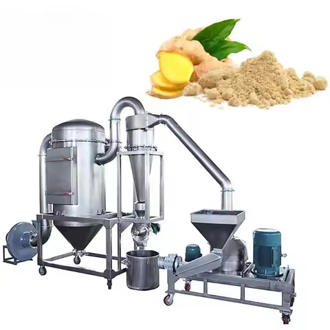 Dry Ginger Garlic Powder Pulverizer Grinder Fine Powder Grinding Machine