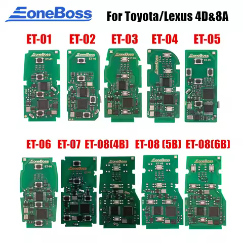 EONEBOSS Universal Smart Key PCB Board For Toyota/Lexus/Subaru 4D & 8A ET01 ET02 ET03 ET04 ET05 ET06