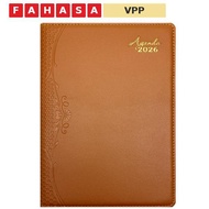 Agenda Notebook 2026 - Hoa Nien 2026-HN - Cowhide Color