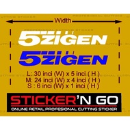 STICKER CUSTOM 5ZIGEN DESIGN