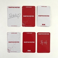现货速发/Spot quick deliveryBABYMONSTER周边小卡 BABYMONS7ER专辑卡 Ahyeon 郑雅娴 角妹BABYMONSTER Peripheral Card