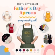 [SG Seller] Customised Father's Day Gift Apron Personalised Kitchenware Gifts for Men Housewarming