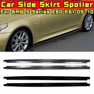 premium-For BMW 5 Series E60 E61 M5 Sport 2005-2010 Car Side Skirt Lip Spoiler Splitter Diffuser Car
