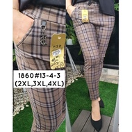 WOMEN'S PLAID PANTS 2XL 3XL 4XL PLAID PANTS
