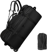 Rolling Duffle Bag with Wheels, 80L 31-inch Large Foldable Travel Duffel Bags Durable, Tear-resistan