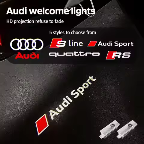 Car Door Lamp Projector Welcome Step Up Puddle Light For Audi S3 S4 S5 S6 S7 S Q3 Q5 Q7 Quattro A3 A