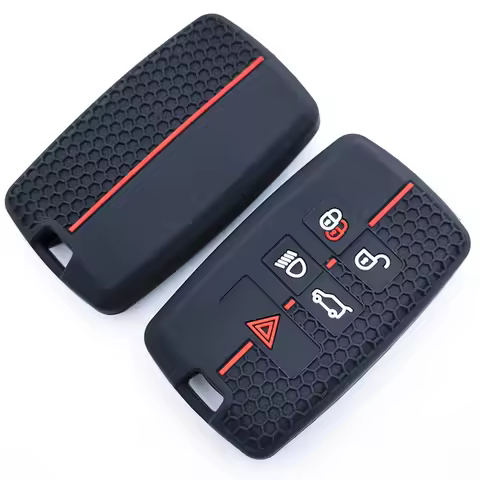 Silicone Car Key Case for Land Rover Range Rover Sport Evoque Velar Discovery 5 Jaguar XE XF E-Pace 