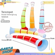 Independence Horn Trumpet New Year Trumpet/ Plastic Inflatable Trumpet/ Curved Horn Trumpet/