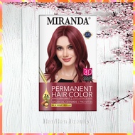 Miranda Hair Color MC-9 VIOLET RED Pewarna Rambut Permanen Aman Original Pewarna Rambut Cerah Cat Ra