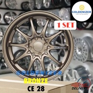 (2pc)Rays sport rim kereta CE28 15inch 14" 15" 16" 17 8H100/114.3 ET38/ET35/ET37