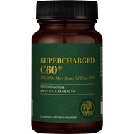 Supercharged C60 - Micro-Activated Carbon Fullerene w/Organic MCT Powder, 10 Times More Powerful Tha