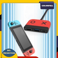 [Colorfull.sg] 3 In 1 Switch Dock 4K 30Hz 100W Type-C To HDMI-compatible for Switch/Switch OLED