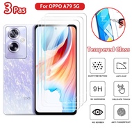 For OPPO A79 5G OppoA79 A 79 OPOA79 2023 Screen Protector Clear View Tempered Glass HD Film Protecti
