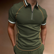 2023 newpolo T shirt lelakis quarter zipper kolar fesyen golf pendek Sleeve Tee Dress