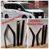 Nissan Serena 2022 to 2025 ( C28 ) model window Visor ( Fit 100%  and SG seller.)