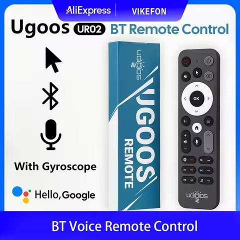 Original UGOOS UR02 BT Remote Control Replacement for Ugoos TOX1 TOX3 TOX4 AM8 PRO AM6B PLUS X4 X4Q 