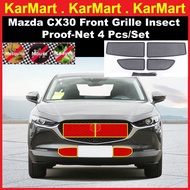 Mazda CX-30 CX30 Body Kit Steel Front Grill Grid Insect Proof Net 4 Pcs/Set Car Exterior Accessories