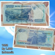 Uang Kertas Lama Uang Kuno Seribu Rupiah 1992